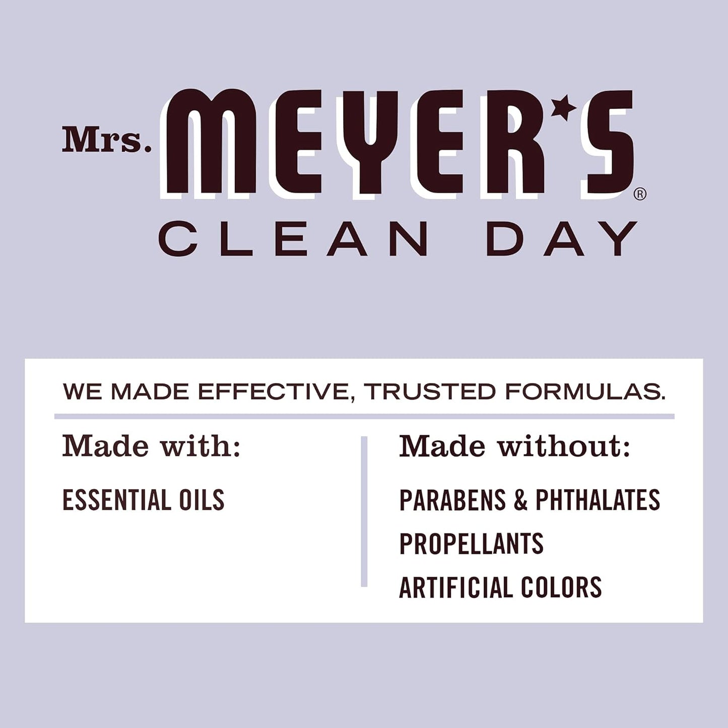 MRS. MEYER'S CLEAN DAY Room and Air Freshener Spray, Non-Aerosol Spray Bottle Infused with Essential Oils, Lavender, 8 fl. oz