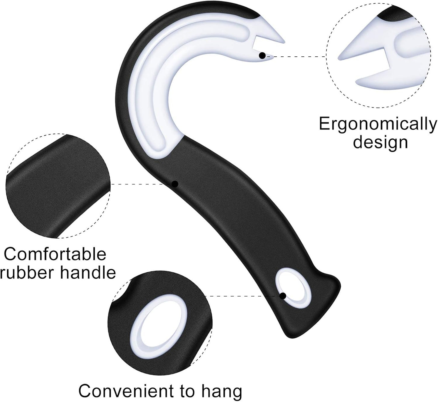 Mudder 2 Pieces Easy Open Ring Pull Can Opener for Soda and Food Cans Easy Grip Pop Opener Manual Ring-pull Helper for Ring Pull Tab Cans Tins Bottles