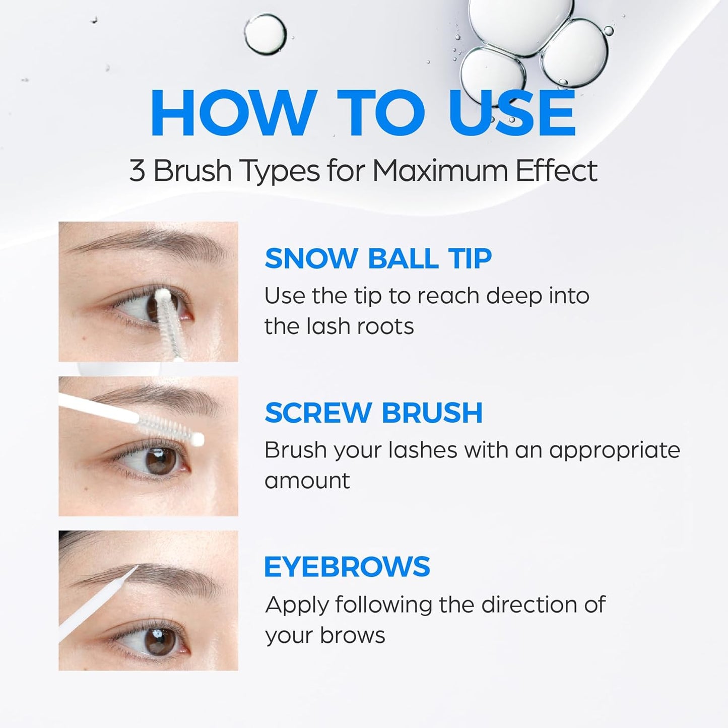 Lashrum Eyelash Enhancing Serum | Lash Growth Serum with Caffeine, Peptide & Biotin | for Longer, Fuller Lashes | Dual Brush for Precise & Full Application | Non-Irritating, Daily Use