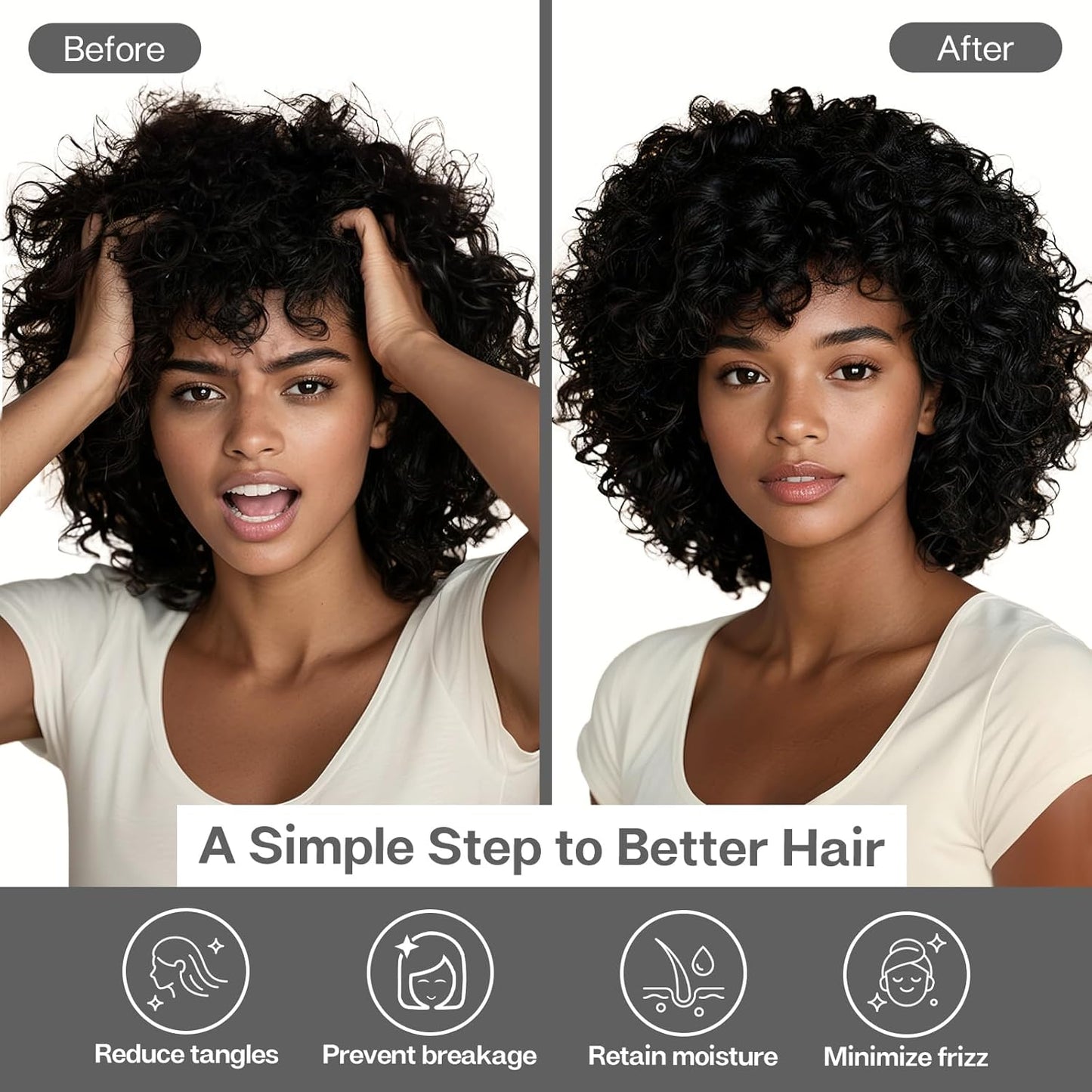 MR&HM Satin Pillowcase for Hair and Skin, Silk Satin Pillowcase 2 Pack, Standard Size Pillow Cases Set of 2, Silky Pillow Cover with Envelope Closure (20x26, Dark Grey)