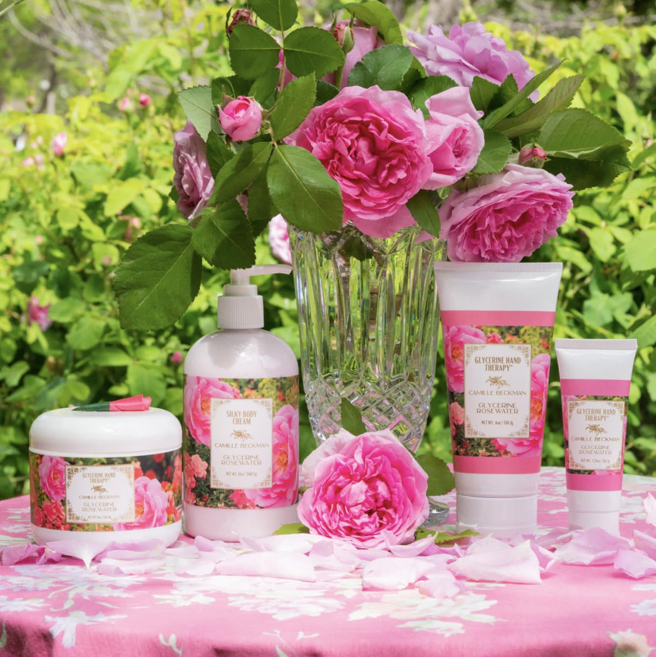 Camille Beckman Glycerine Hand Therapy Cream, Glycerine Rosewater, 8 Ounce