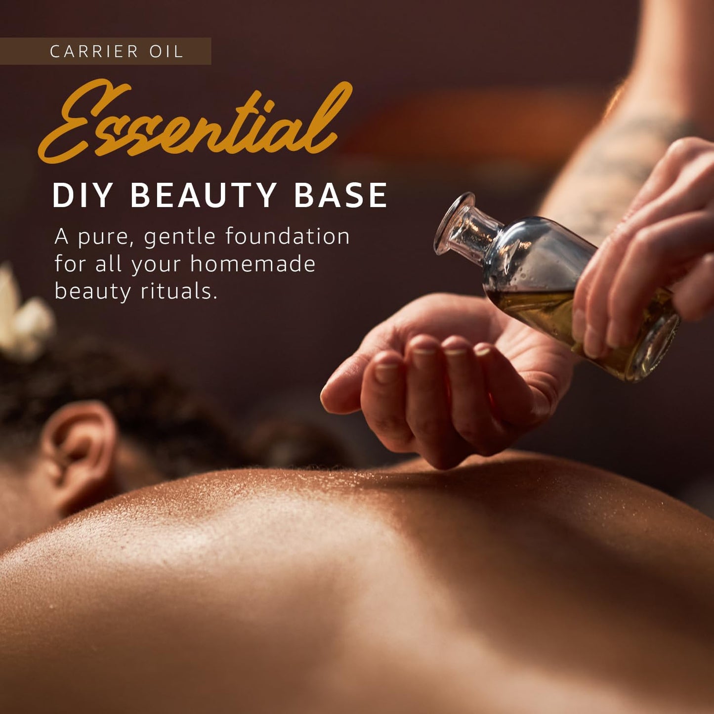 ORGANIC SWEET ALMOND OIL (8 oz) Premium Cold Pressed Unrefined | 100% Pure Sweet Almond Oil for Skin, Face, Hair, Soap Making | Carrier for Essential Oils | Available in Bulk | 8 FL OZ