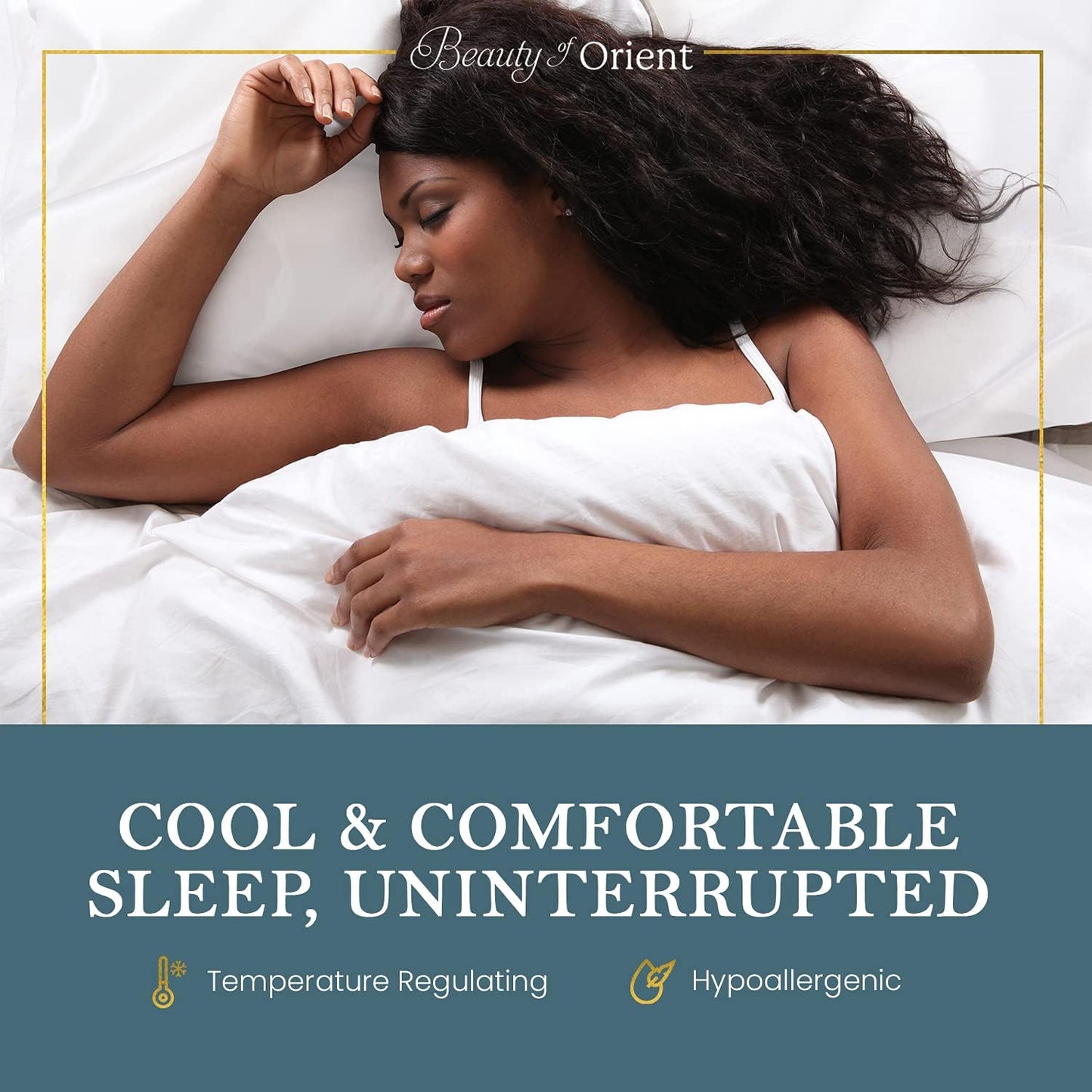 19 Momme Premium Mulberry Silk Pillowcase for Hair and Skin | Handcrafted Hypoallergenic & Anti-Acne 100% Silk Pillow Cases with Zipper | Standard - 20" x 26", Frosty Blue