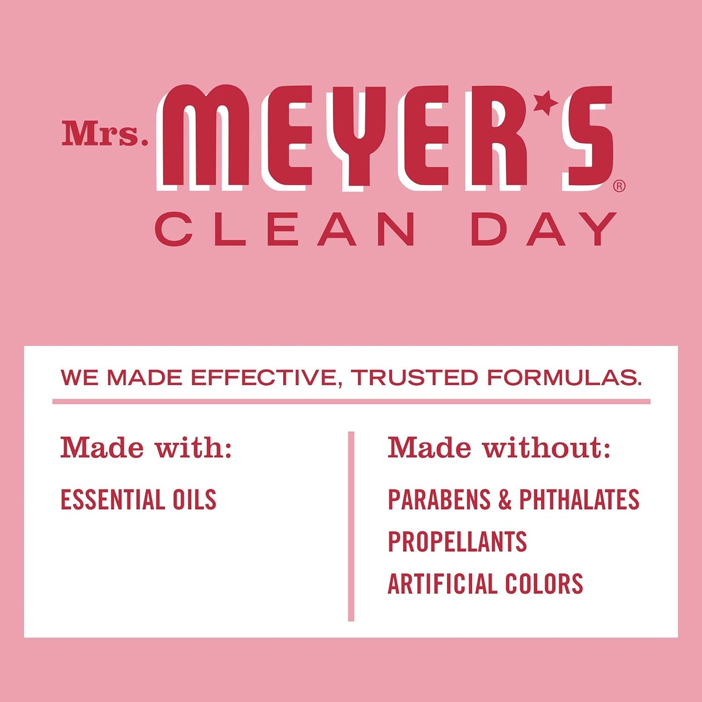 MRS. MEYER'S CLEAN DAY Room and Air Freshener Spray, Non-Aerosol Spray Bottle Infused with Essential Oils, Peppermint, 8 fl. oz