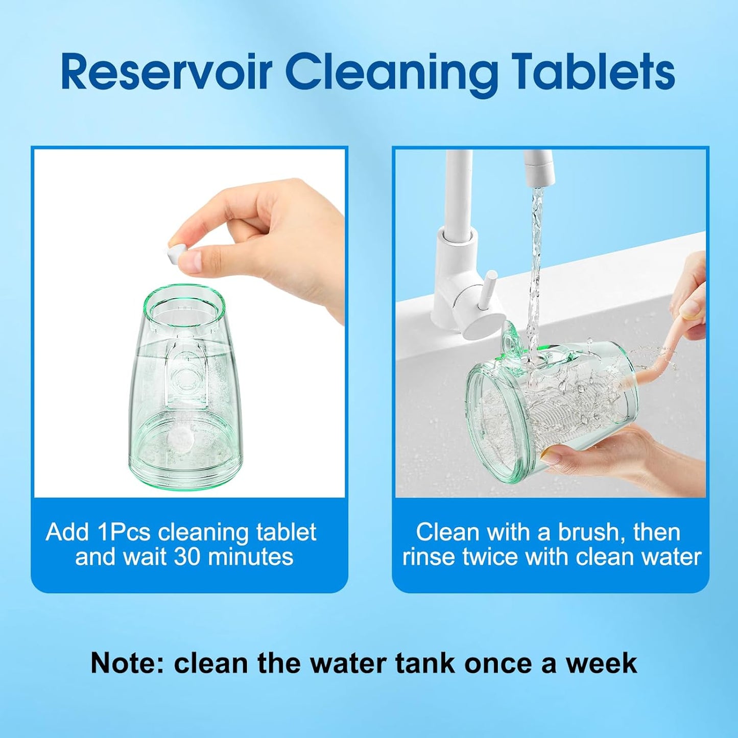 Water Flosser for Teeth, 300ML Cordless Oral Irrigator Rechargeable Dental Flosser Picks with 5 Modes 5 Jet Tips,IPX7 Waterproof Teeth Cleaner for Braces Gum Care, Home Travel Use