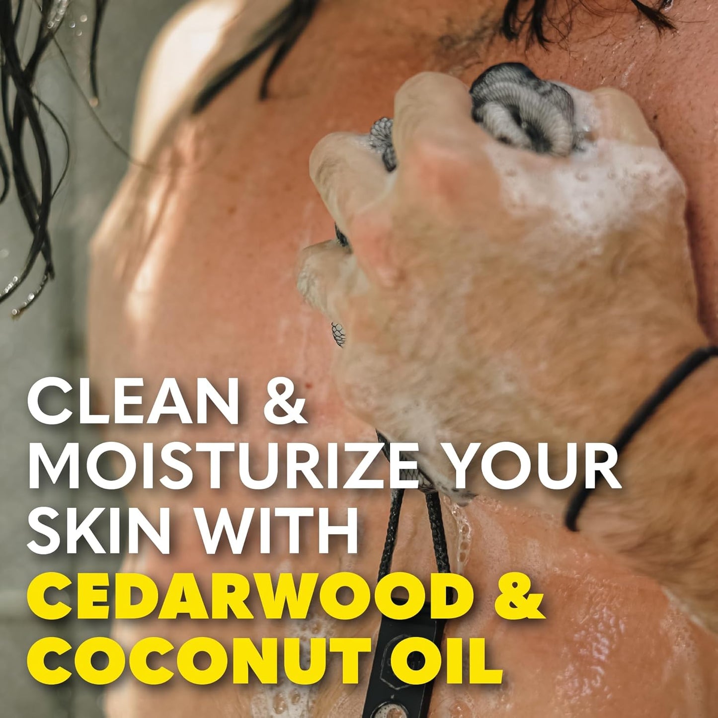 The Beard Club Fresh Water Body Wash: Invigorating All-in-One Shower Gel for Men, Deep Cleansing & Moisturizing Formula, Sulfate-Free, with Natural Essential Oils, 4 fl oz