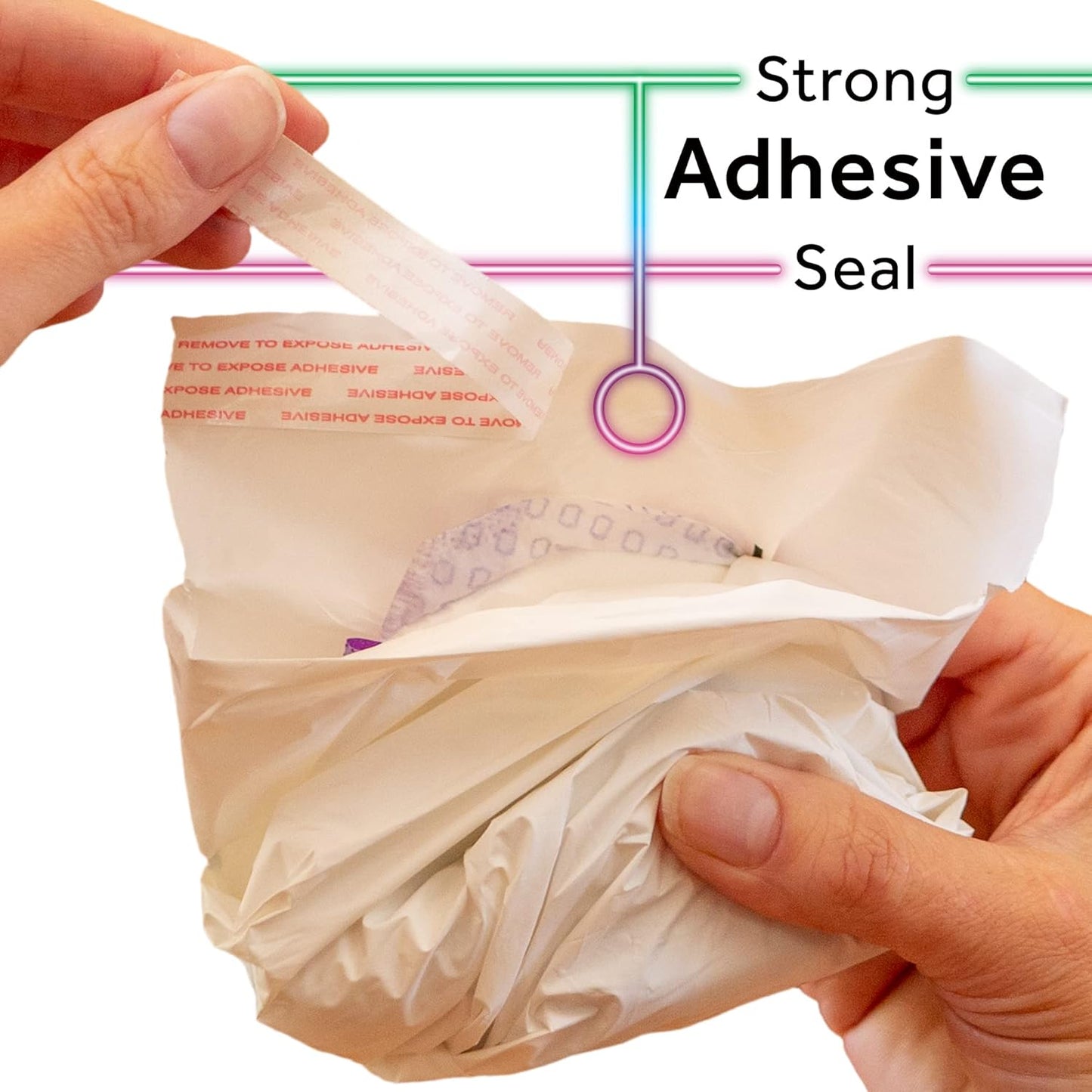 MaskIT Sanitary Napkin Disposal Bags — Plant-Based Disposal Bags for Sanitary Napkins, Period Panties, and Other Menstrual Products — Disposable Pad Pouch for Home & On The Go. — 3 Pack, 54 Count