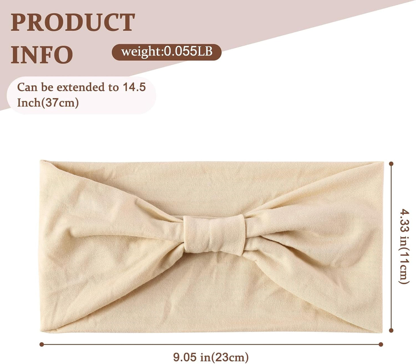 12-Pack Wide Stretch Headbands for Women - Non-Slip Extra Wide Turban Hair Bands for Workout, African Style, Sports & Daily Use (Breathable, All-Day Comfort) Color1 (Color2)