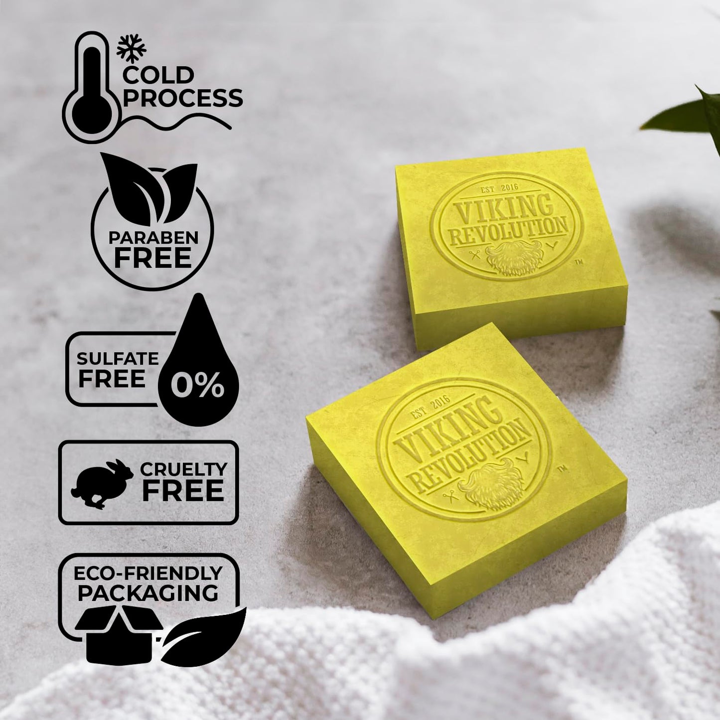 Viking Revolution Bergamot Natural Soap for Men - Mens Soap Bar with Essential Oils Cold Pressed Bar Soap for Men - Nourishing Mens Bar Soap with Coconut Oil, Shea Oil, Almond Oil (2 Pack)