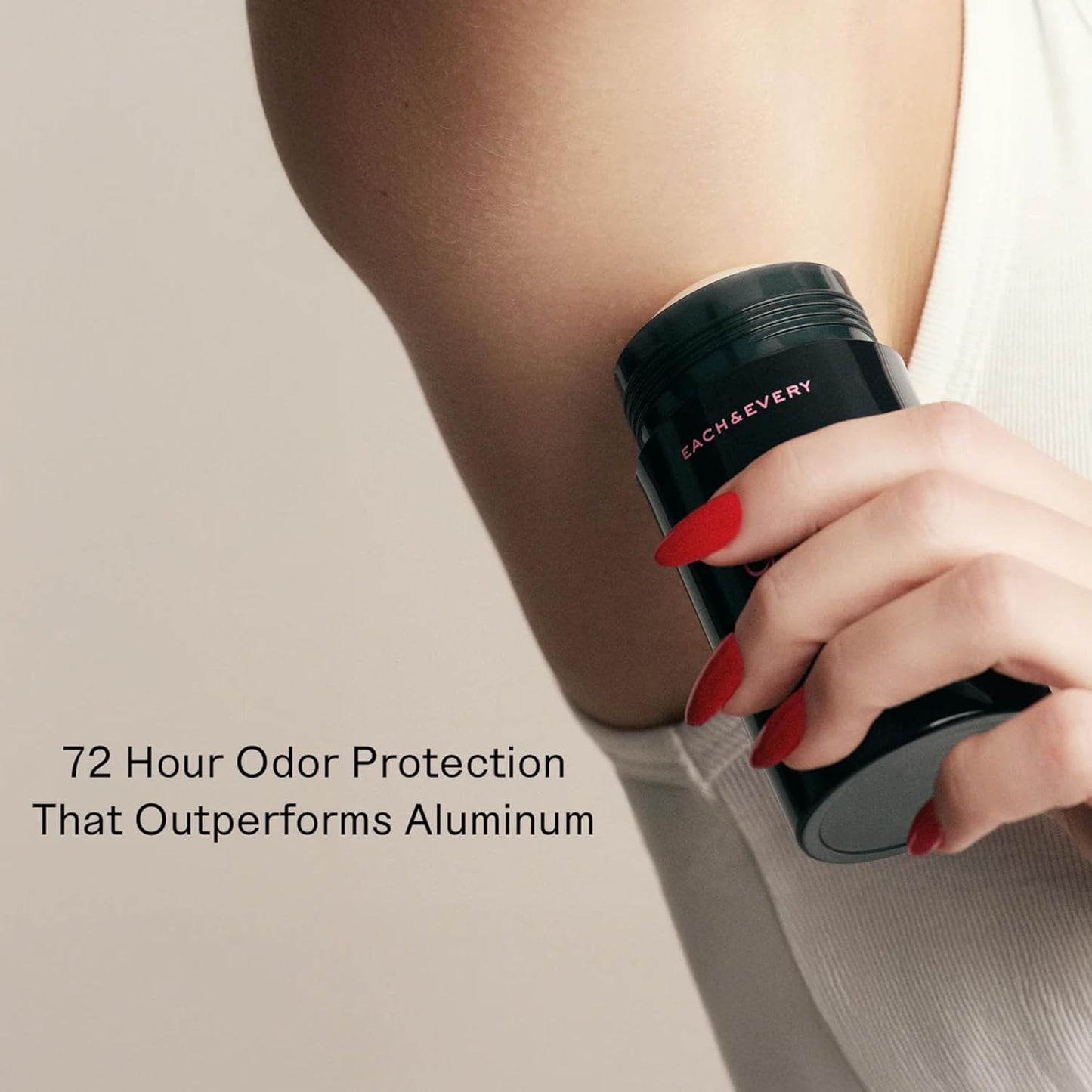 Each & Every All Natural Deodorant for Men & Women - Sensitive Skin, Vegan, Baking Soda & Aluminum-Free Deodorant - Clean Long Lasting Odor Control - Cardamom & Ginger Natural Fragrance, 2.5oz