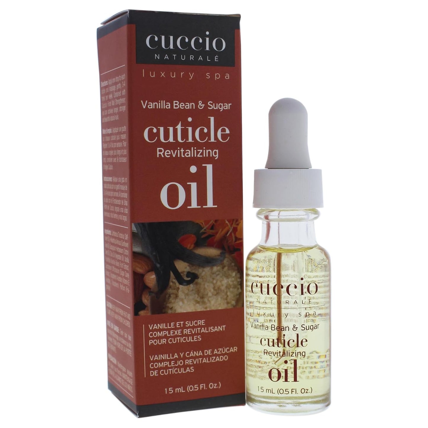 Cuccio Naturale Revitalizing Cuticle Oil - Hydrating Oil For Repaired Cuticles Overnight - Remedy For Damaged Skin And Thin Nails - Paraben And Cruelty-Free Formula - Vanilla Bean And Sugar - 0.5 Oz