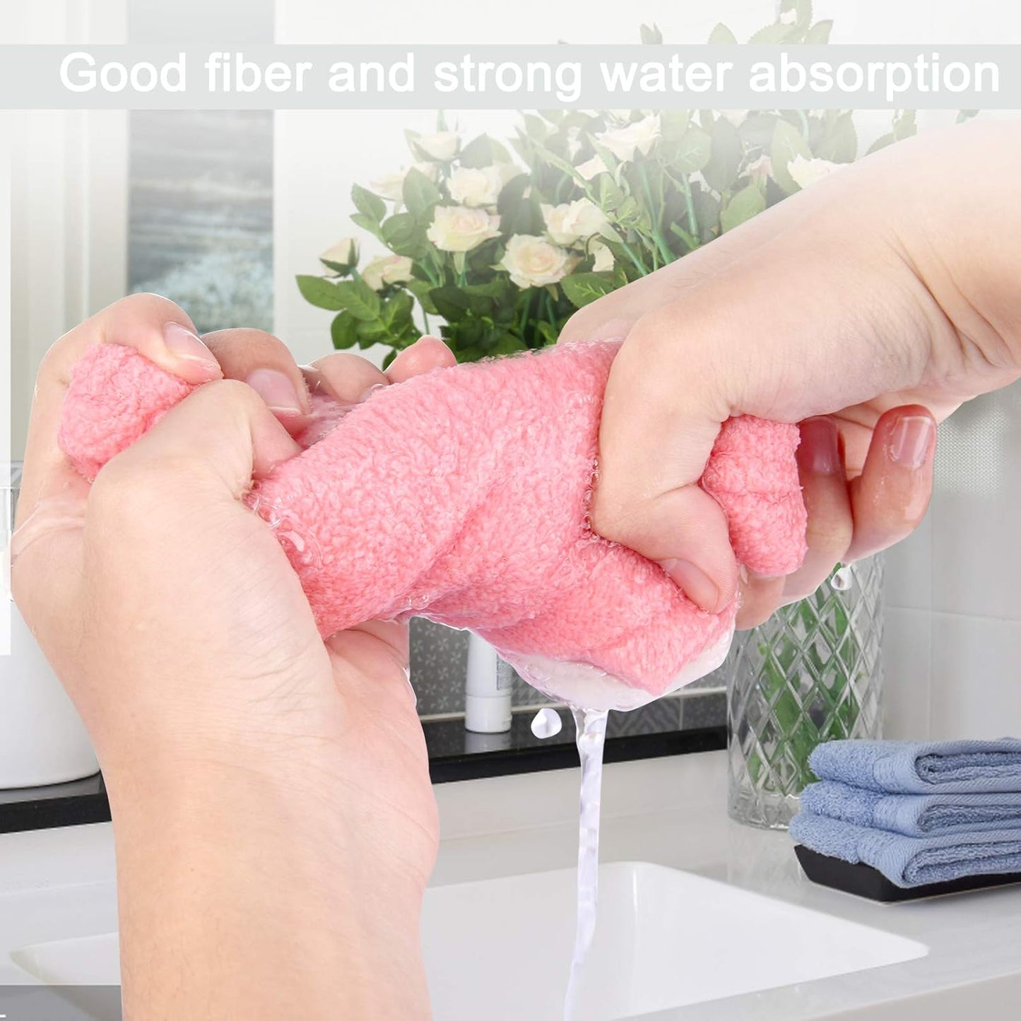 Lamoutor 3Pcs Hair Drying Towel for Kids Girls Soft Absorbent Kids Dry Hair Cap Kids Hair Towel Wrap Head Towel Wraps for Kids