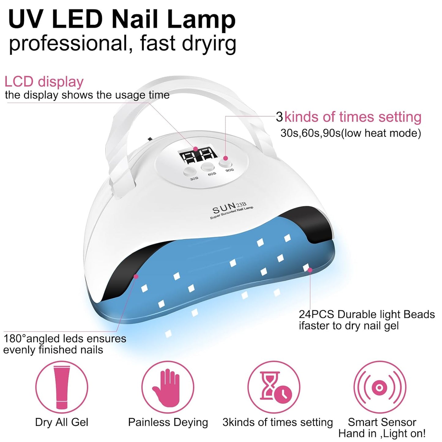 Gel Nail Polish Kit,With UV LED Nail Dryer,Electric nail drill kit,Nail Tools DIY Home