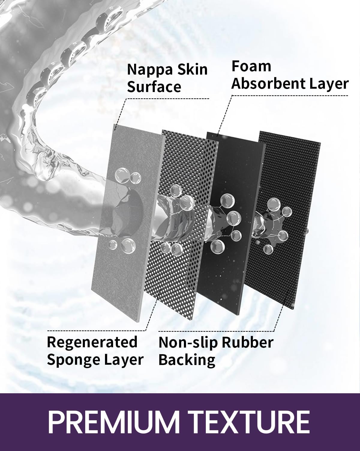 DEXI Bath Mat 17x43, Non Slip Quick Dry Rugs, Super Absorbent Ultra Thin Marble Bathmat, Washable Rubber Mats for Shower Floor, in Front of Bathtub, Sink, Bathroom Accessories Decor, Dark Grey