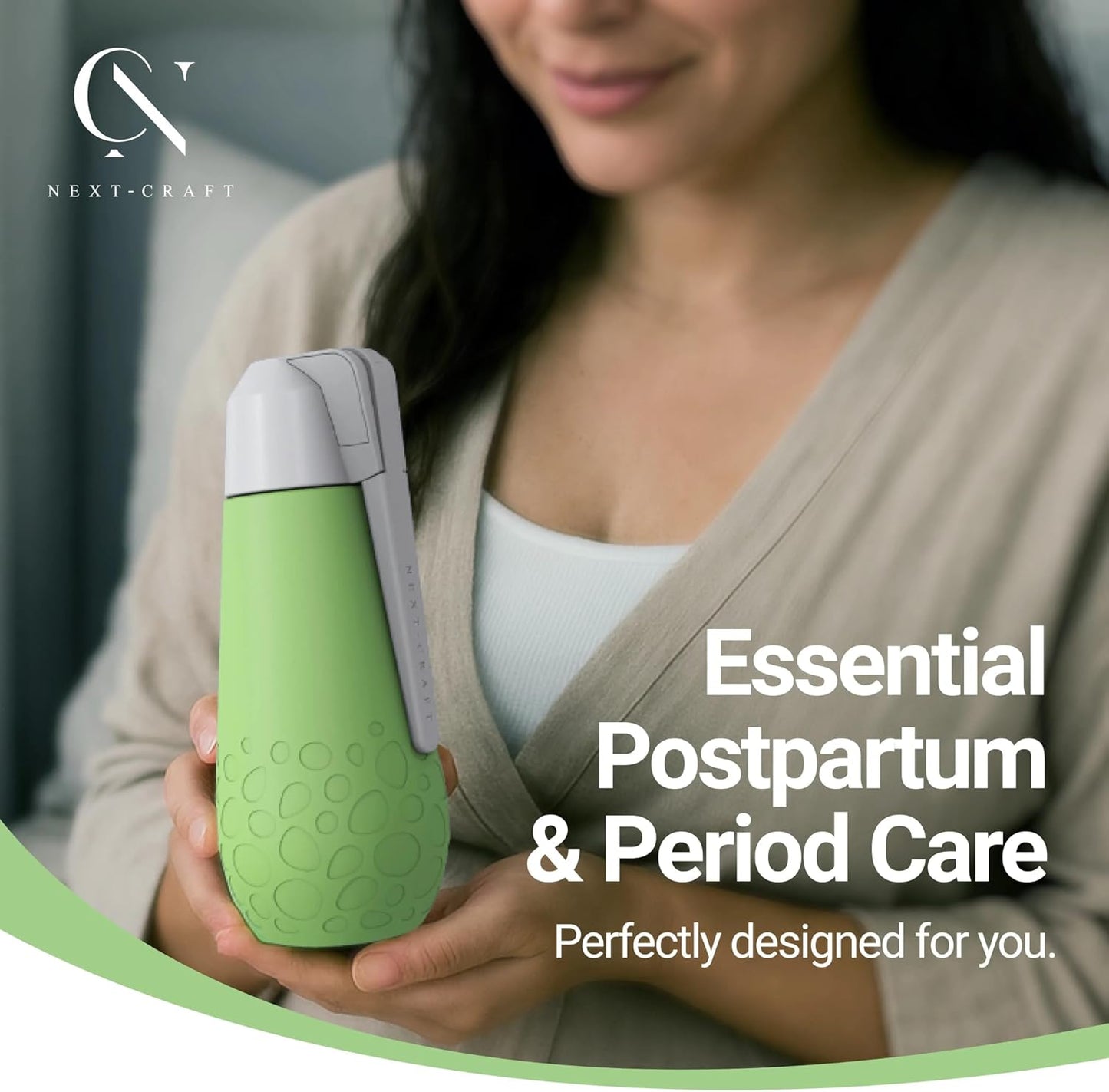 Nextcraft Portable Bidet & Peri Bottle, 180° Rotatable Foldable Nozzle, Compact Travel Design, Camping, Office, Postpartum Perineal, Menstrual Care, Haemorrhoid Relief