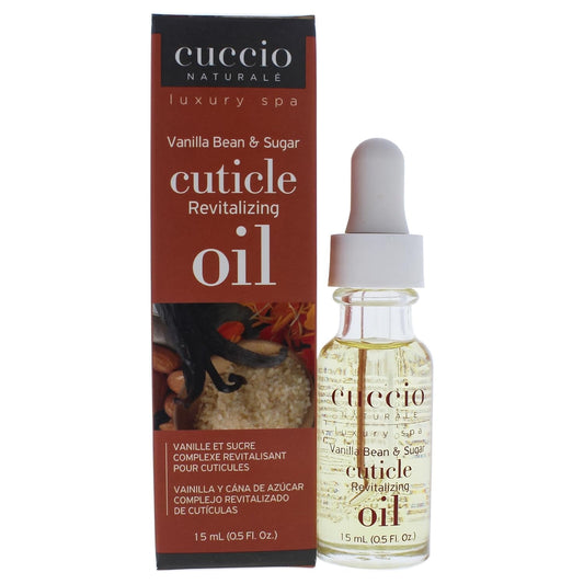Cuccio Naturale Revitalizing Cuticle Oil - Hydrating Oil For Repaired Cuticles Overnight - Remedy For Damaged Skin And Thin Nails - Paraben And Cruelty-Free Formula - Vanilla Bean And Sugar - 0.5 Oz