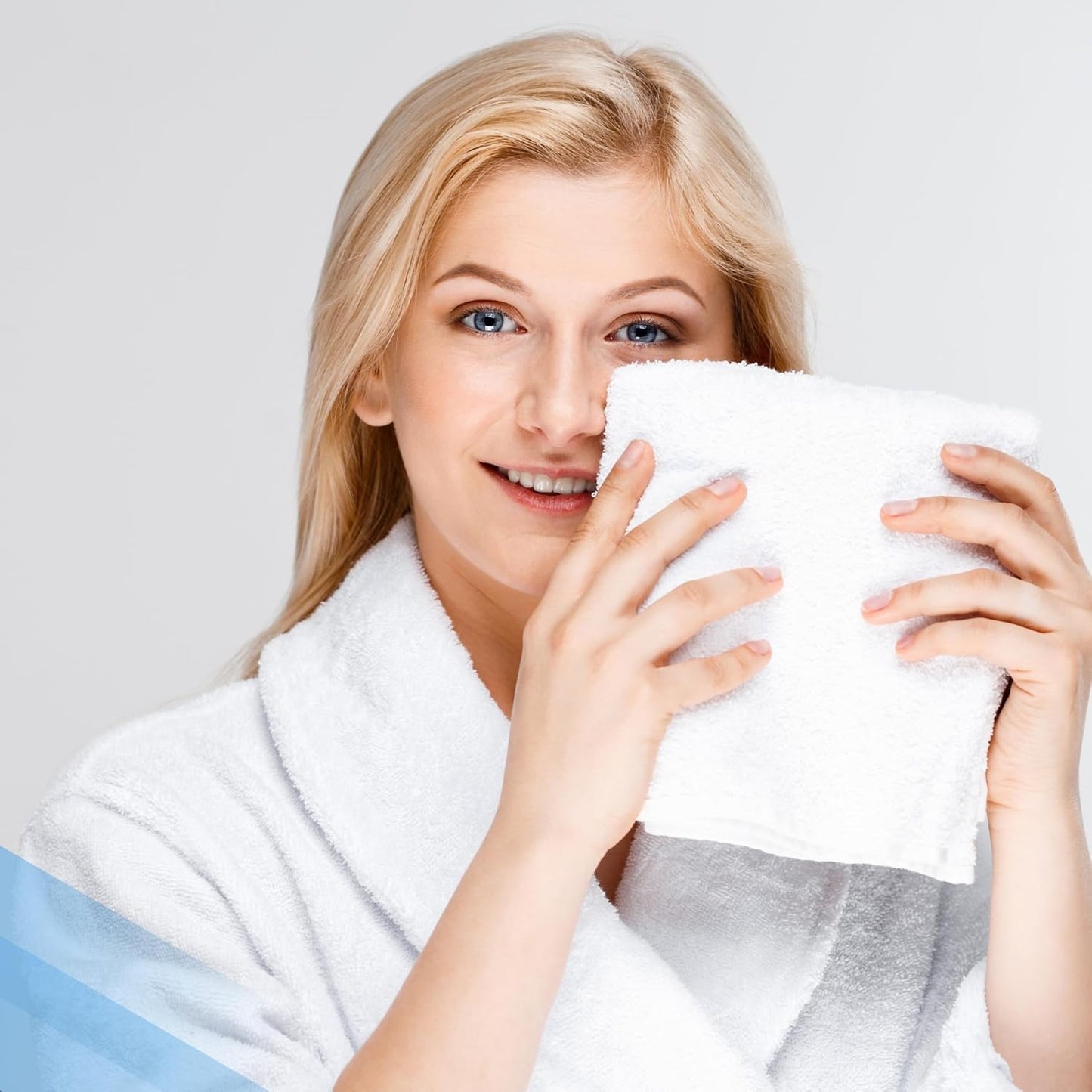 Infinitee Xclusives Luxury Wash Cloths for Showering [13x13] – 100% Cotton Washcloths [Pack of 4], Soft and Absorbent Face Towels for Bathroom Wash Clothes, Gym, and Spa (Brilliant White)