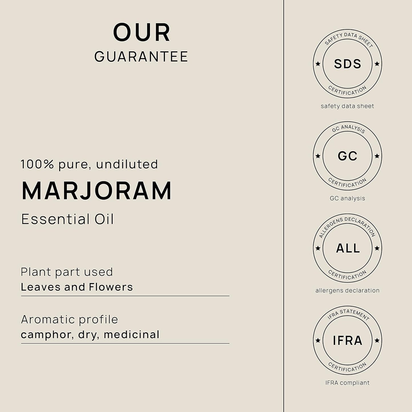 VINEVIDA Marjoram Essential Oil - Gallon Marjoram Oil Undiluted - Bulk Gallon Essential Oil for Soap Making & DIY Candle Scents - 8 lbs