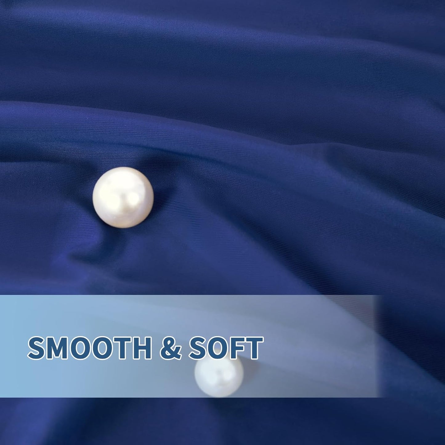 Cooling Pillow Cases 2 Pack for Hot Sleepers and Night Sweats, Ice Cool Pillow Covers King Size Set of 2 for Hair Skin Reduces Wrinkles&Frizz Softer Than Silk Pillow Cases, Envelope Closure,Royal Blue