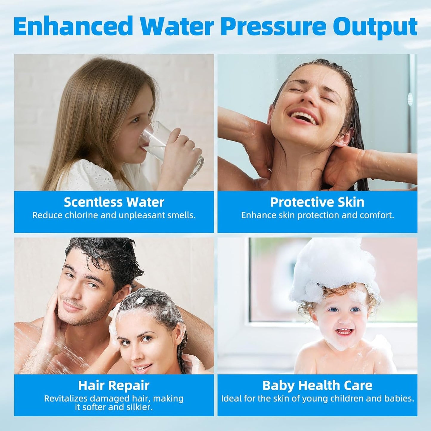 Hibbent Shower Filter for Hard Water, High Output Shower Head Filter to Remove Chlorine and Fluoride, 20 Stage Showerhead Filter, Shower Filter with 2 Replaceable Filter Cartridges, Oil-Rubbed Bronze