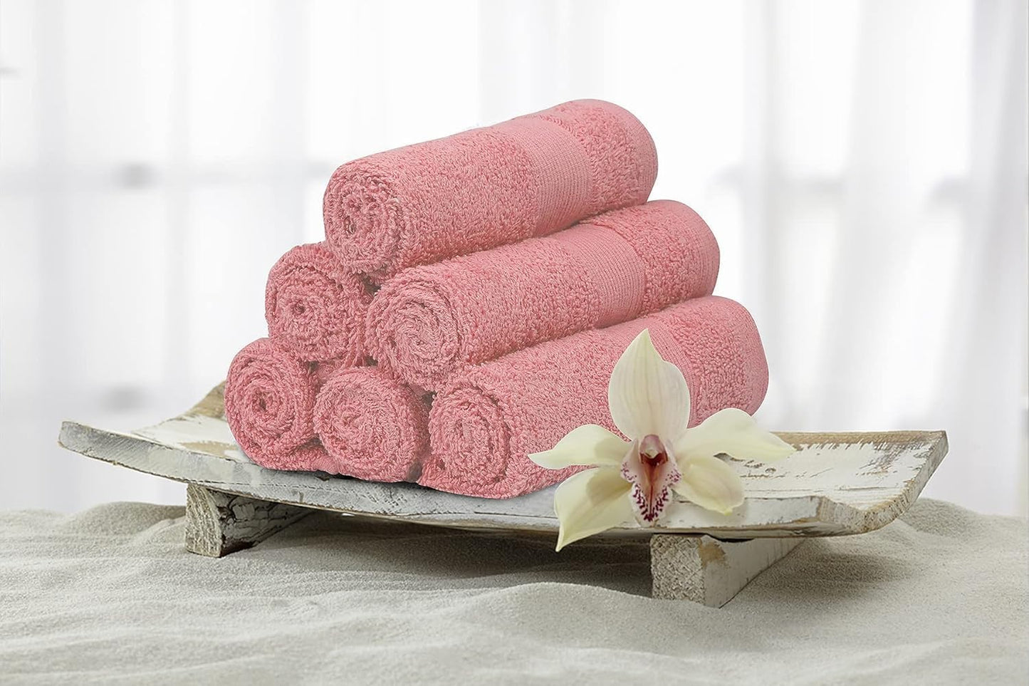 Premium Wash Cloths Pack of 12 (13" x 13") 100% Ring Spun Cotton | Luxury Washcloths | Ultra Soft Face Towels | Highly Absorbent Wash Cloths for face (Grey/Black/White/Pink/Sky/Navy)