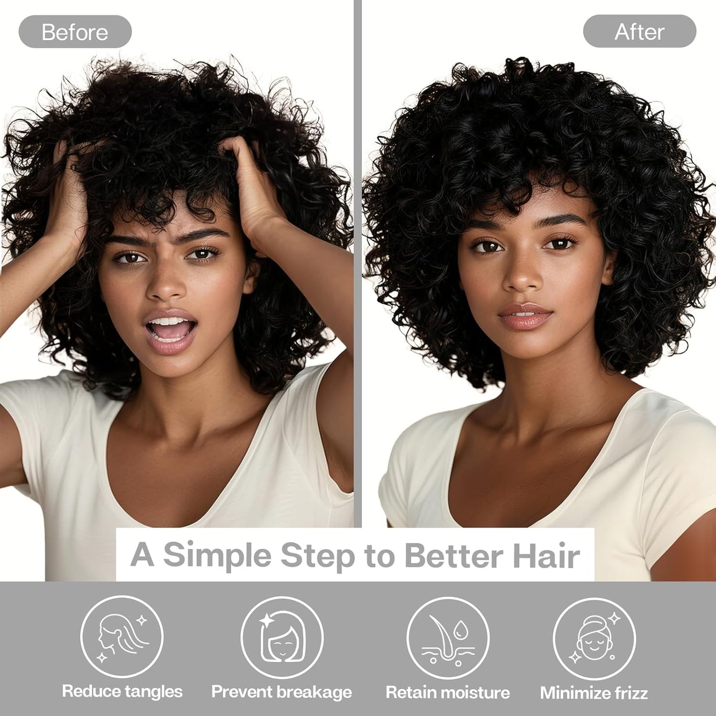 MR&HM Satin Body Pillow Cover, Soft and Breathable Body Pillow Case with Envelope Closure, Cooling and Silky Long Pillowcase for Hair and Skin,Grey (20x54, Silver Grey)