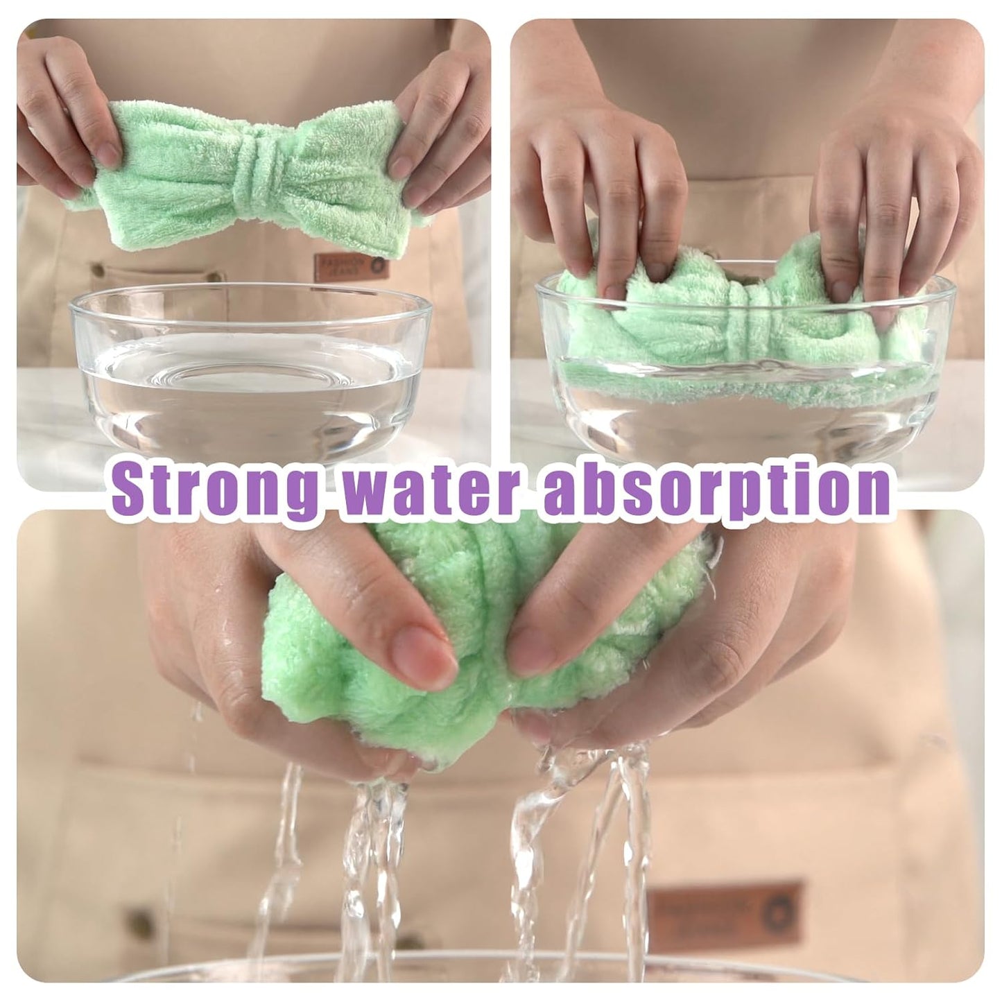 Shindel 6Pack Spa Headbands, Skincare & Makeup Headbands for Face Washing, Gift for Teen Girls, Stocking Stuffer