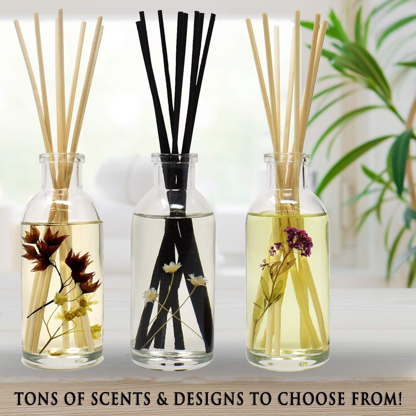 Urban Naturals Red Roses Reed Diffuser Oil Refill & Bamboo Reed Sticks | Beautiful Floral Scent of Fresh Cut Roses | Made in The USA