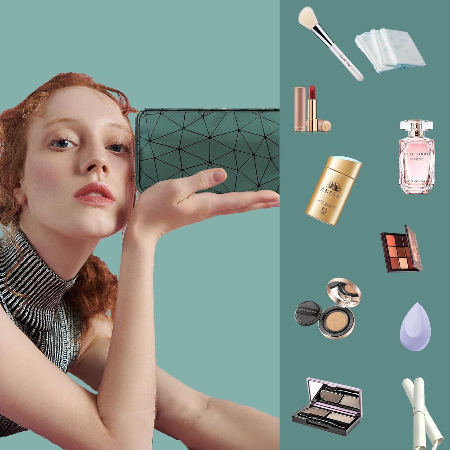 Sanitary Napkin Storage Bags Set, Portable Period Bag for Teen Girls Small Make up Bag for Purse, Portable Menstrual Pad Pouch(Large & Small Green)