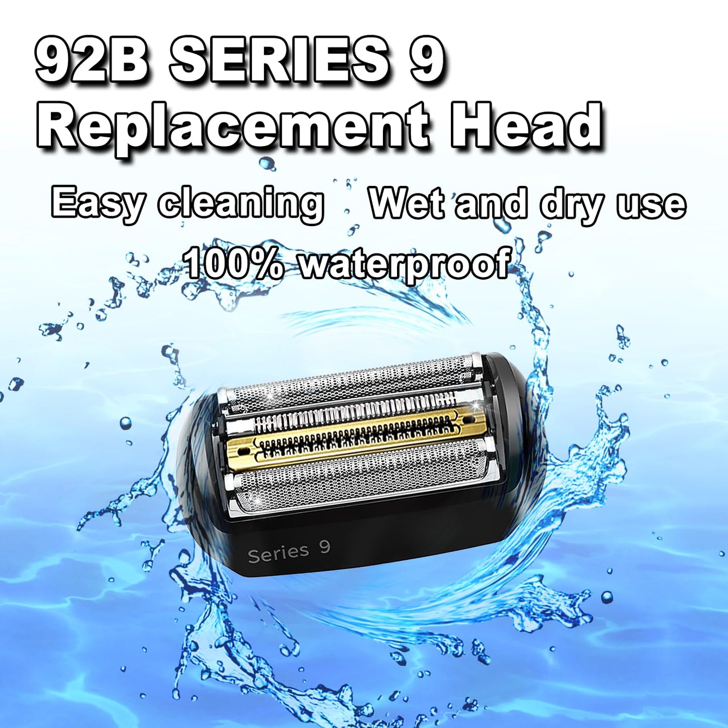 NEW Series 9 92B Braun Electric Shaver Replacement Head for Men Razor Shaving Blades Compatible with 92B Braun Replacement Electric Shaver Heads 9290cc 9291cc 9370cc 9293s 9385cc 9390cc 9330s 9296cc