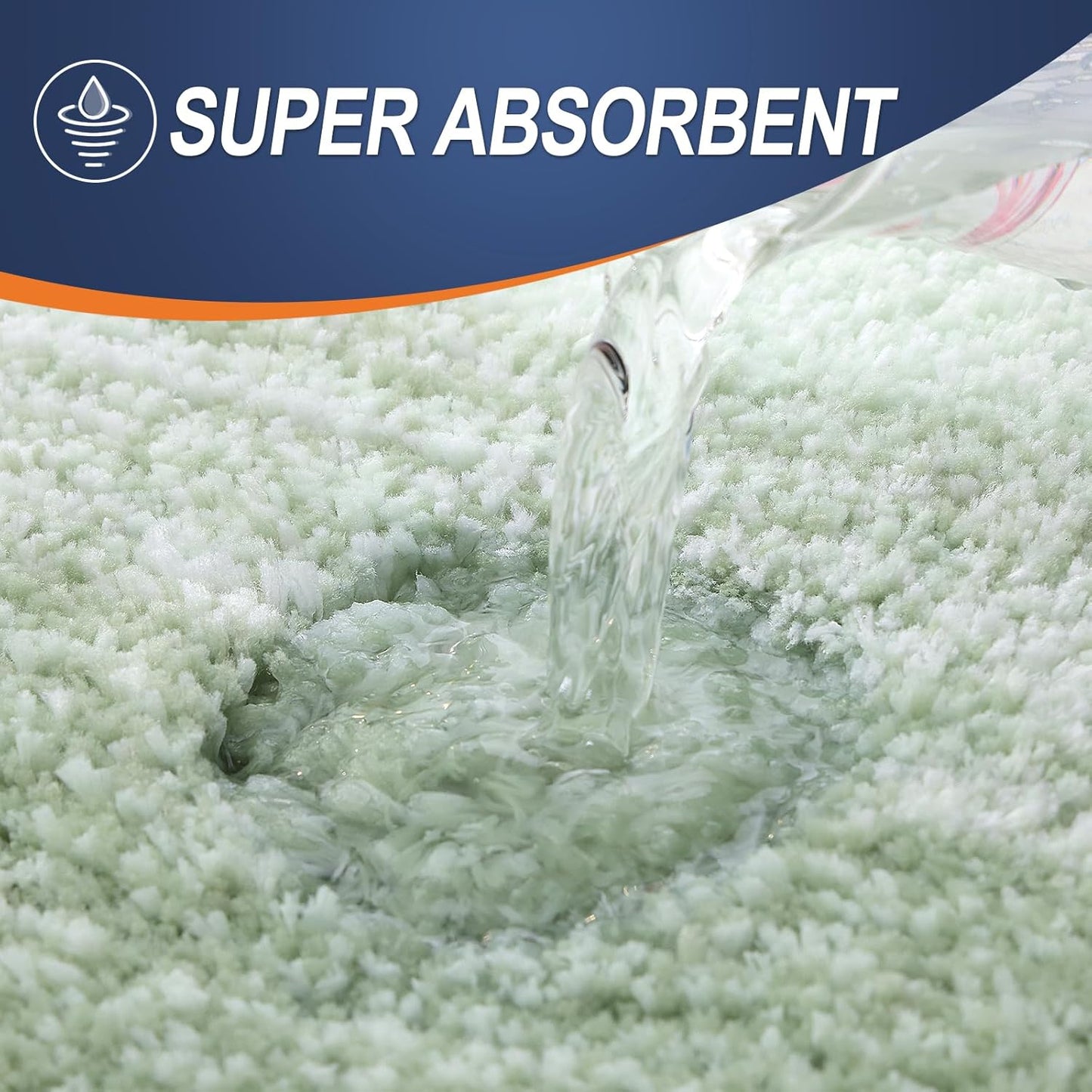 OLANLY Bathroom Runner Rugs 47x20, Extra Soft Absorbent Microfiber Bath Rugs, Rubber Backing, Quick Dry, Washable Bath Mats for Bathroom Floor, Tub and Shower, Home Decor Accessories, Sage Green