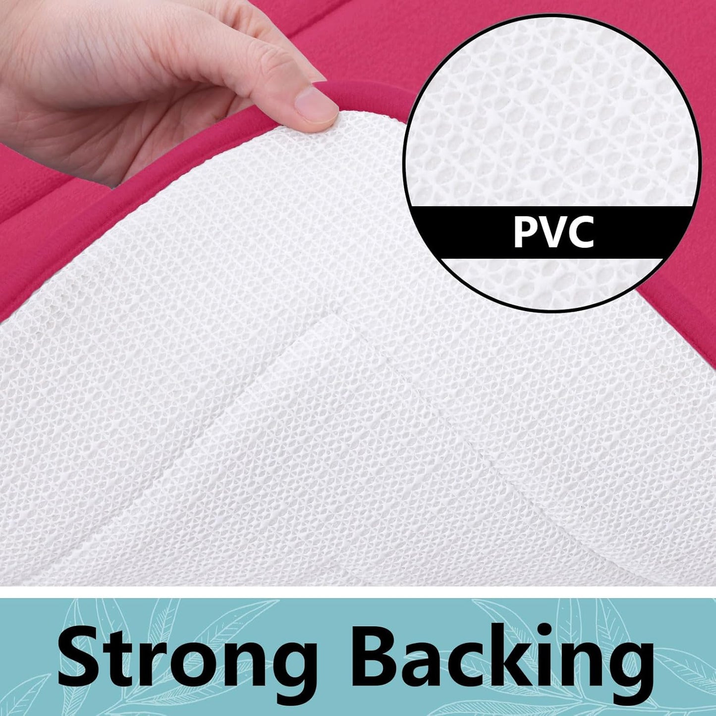 Arotive Memory Foam Bathroom Rug Mat 70x24, Ultra Soft and Absorbent Bath Mat, Machine Wash Dry, Comfortable Bath Rug Carpet for Bathroom Floor, Tub and Shower, Deep Pink