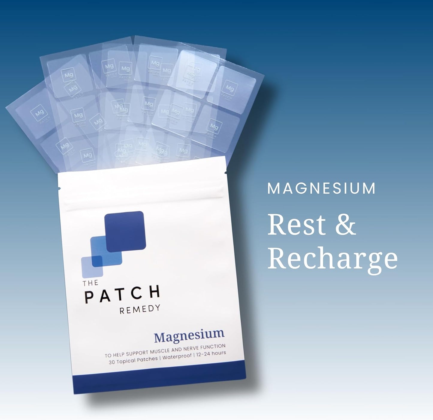 Magnesium Patch | Magnesium Glycinate | 30 Patches