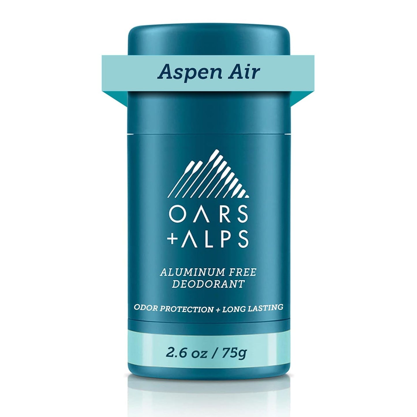 Oars + Alps Deodorant for Men & Women, Aluminum Free Deodorant for Men, Dermatologist Tested, Clean Ingredients, Non Toxic, Vegan, Long Lasting, Odor Protection, Aspen Air, 1pk, 2.6oz