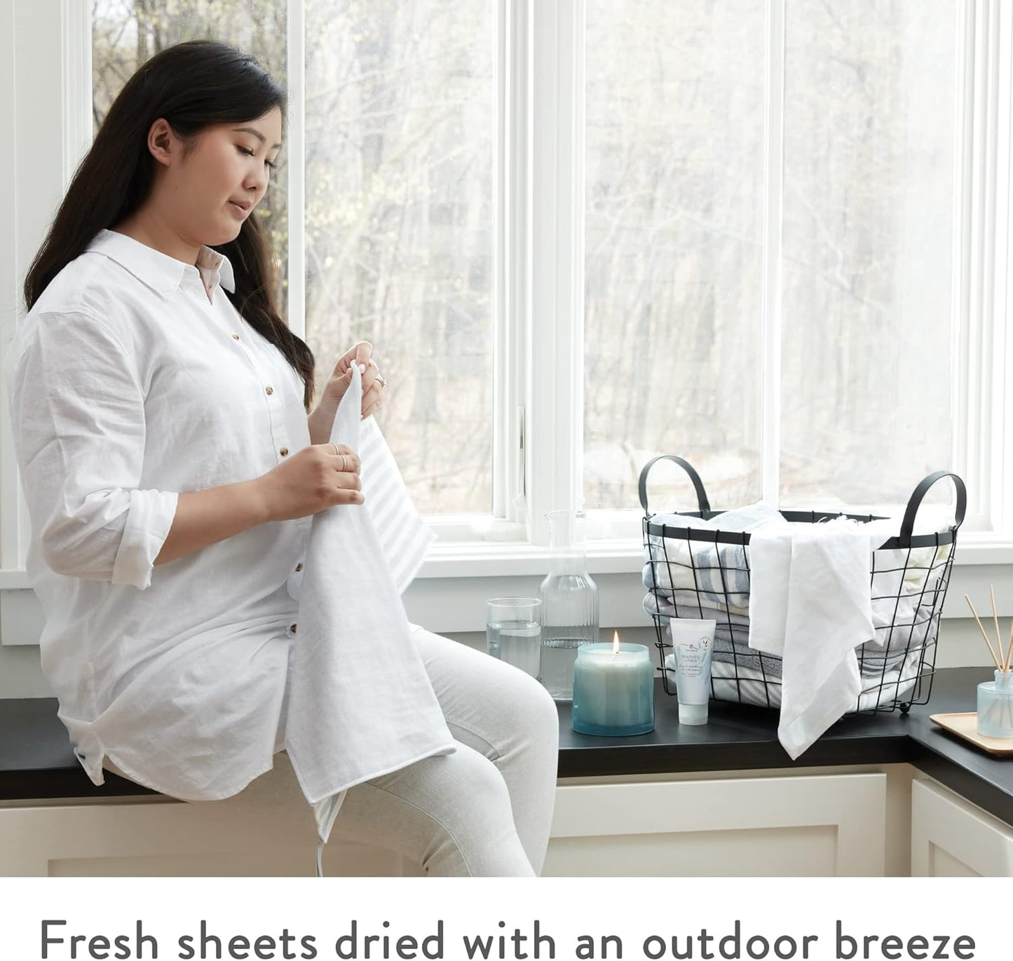 Thymes Fragrance Mist - 3 Oz - Washed Linen