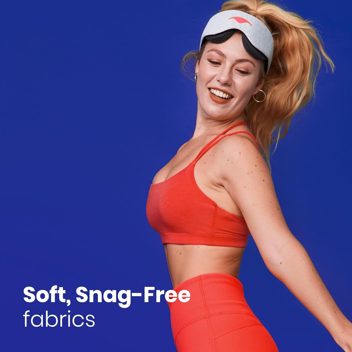 Manta Sleep Mask - 100% Light Blocking, Adjustable Sleeping Mask with Detachable Eye Cups, Ultra Comfortable for Women & Men, Zero Pressure on Lashes, Perfect for Travel/Shift Work