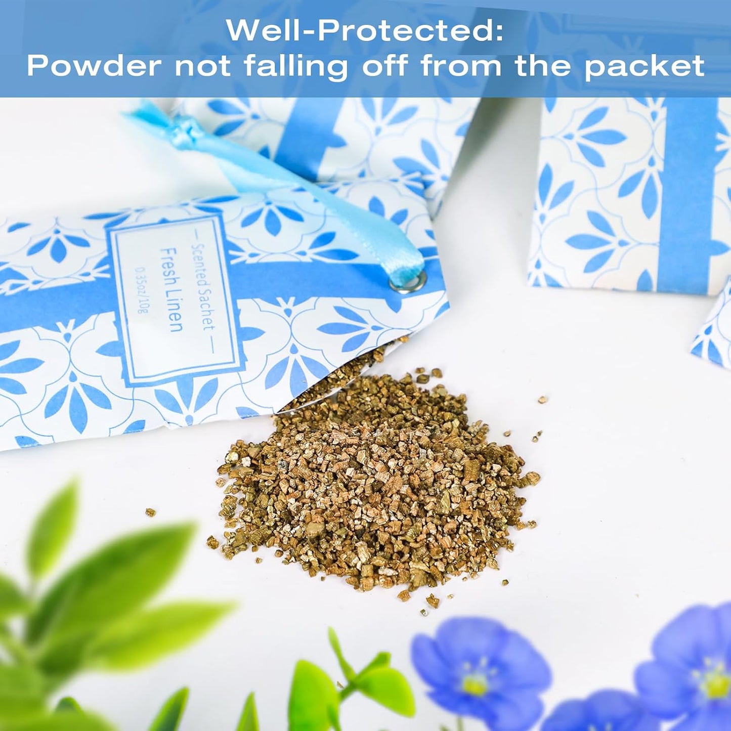 SCENTORINI Linen Scented Sachets for Drawers and Closets, 14 Packs, Long-Lasting Sachets Bags Wardrobe Freshener, for Drawers, Closets, Cars