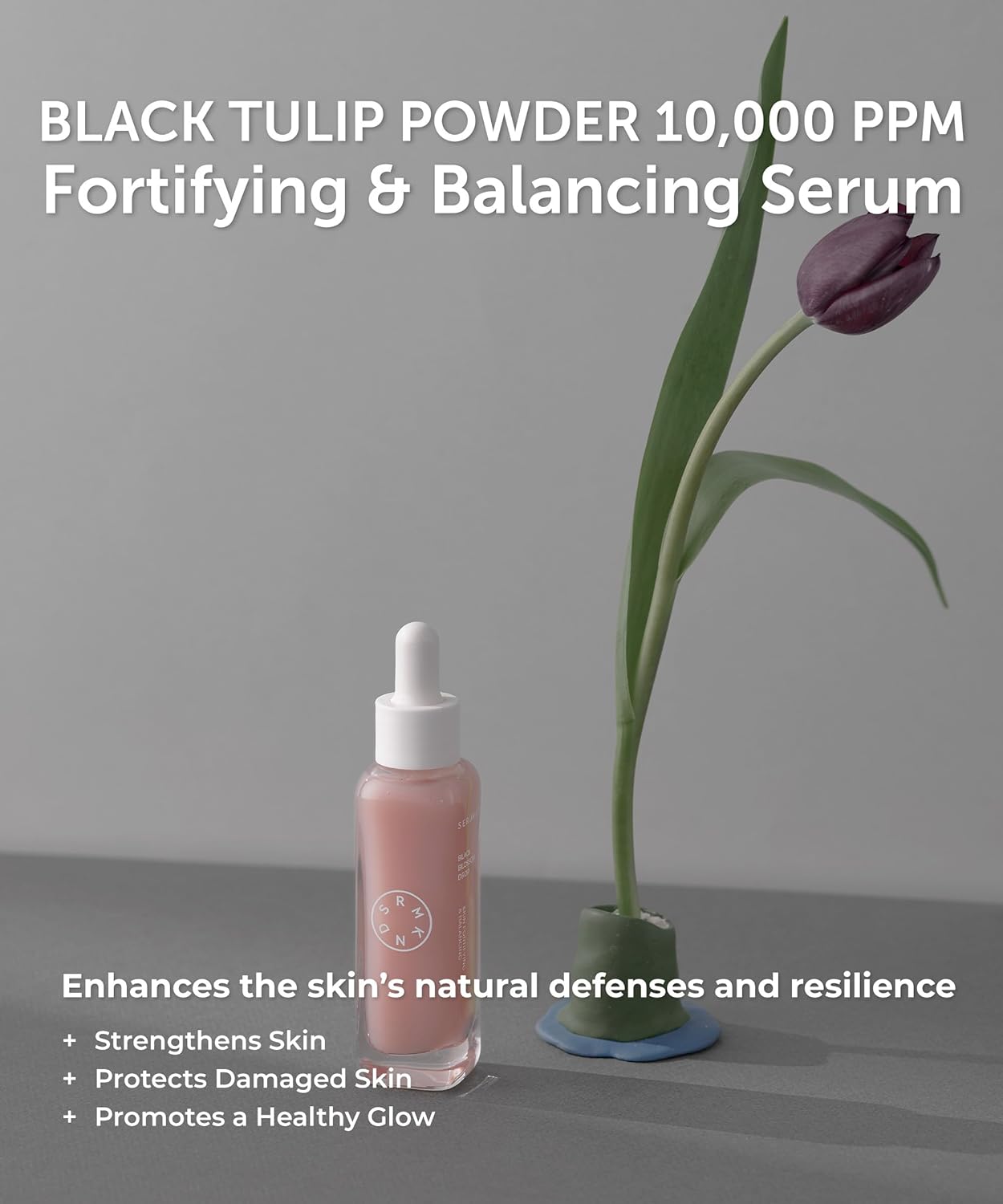 SERUMKIND Black Tulip Serum - Barrier Repair Antioxidant Korean Face Serum – Beta Glucan – Hydrating and Anti-aging – Vegan, Cruelty-Free, Unscented – 1.01 fl.oz.