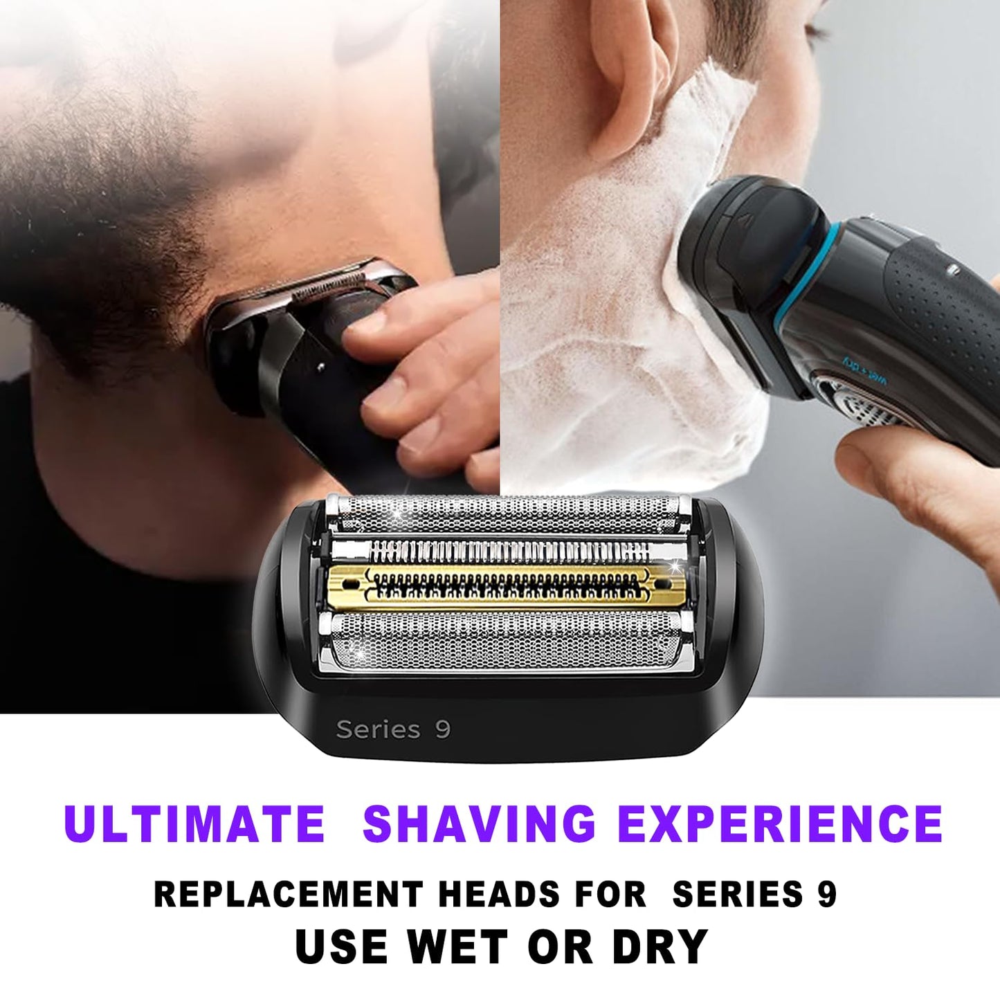 NEW Series 9 92B Braun Electric Shaver Replacement Head for Men Razor Shaving Blades Compatible with 92B Braun Replacement Electric Shaver Heads 9290cc 9291cc 9370cc 9293s 9385cc 9390cc 9330s 9296cc