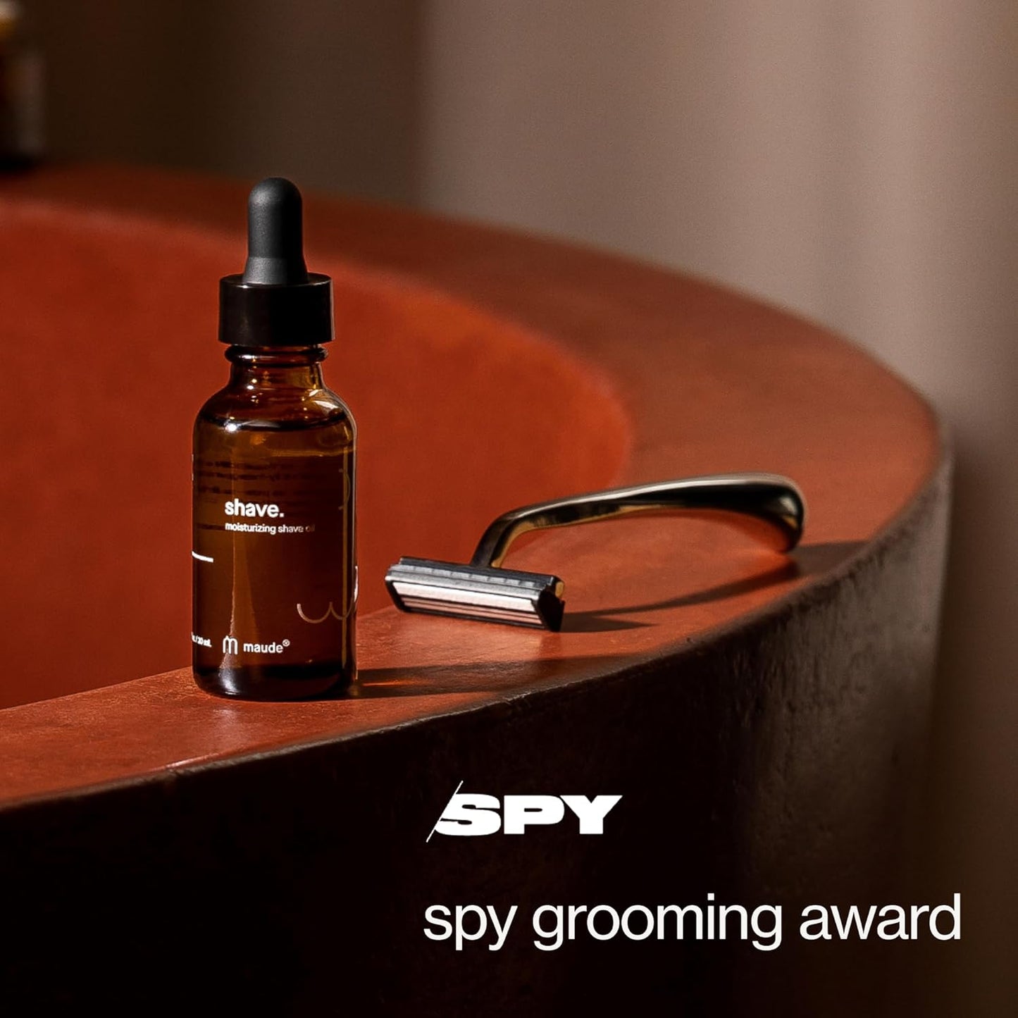 Maude Shave - Moisturizing Shave Oil for Hair Removal & Body Care - For Sensitive Areas, Legs, Underarms & Face - Made with Almond & Jojoba Oil + Light Cedarwood Scent (1 oz)