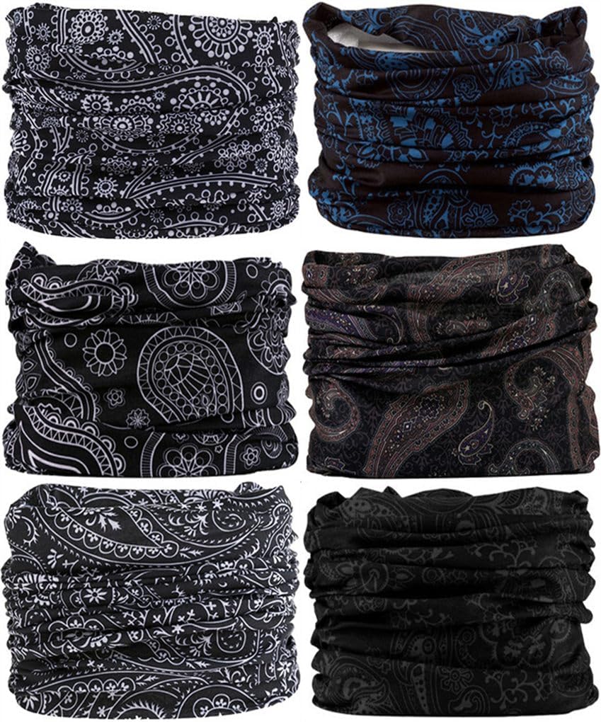 Headband Neck Gaiter Head Wrap Headwear Face Mask Magic Scarf Bandana for Men and Women
