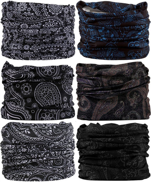 Headband Neck Gaiter Head Wrap Headwear Face Mask Magic Scarf Bandana for Men and Women