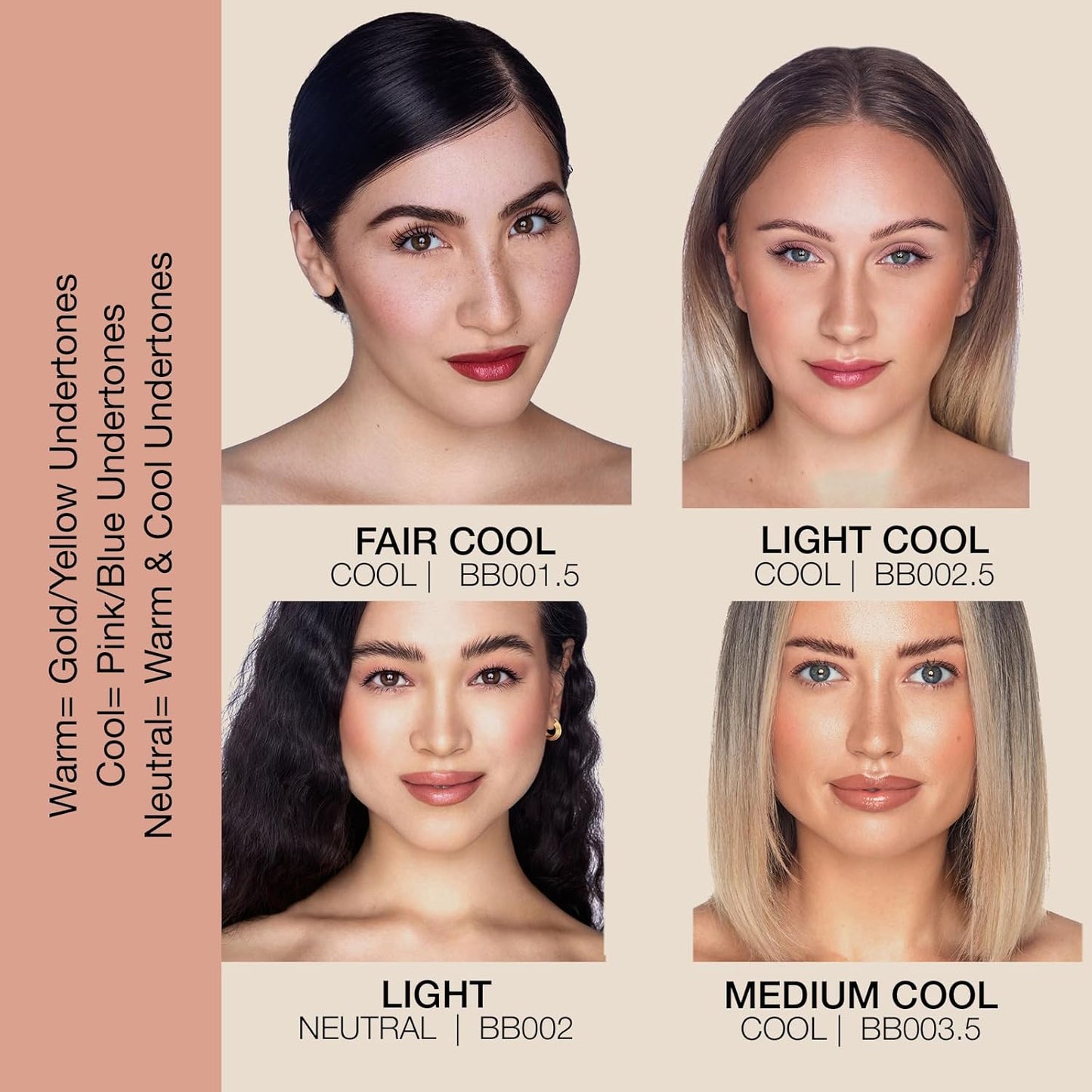 Bellapierre BB Cream SPF 20 – Mineral Sunscreen & Liquid Foundation, Lightweight Face Moisturizer with Buildable Coverage, Matte Finish, Non-Toxic, Paraben-Free, Cruelty-Free – 1.7 oz - Light Cool