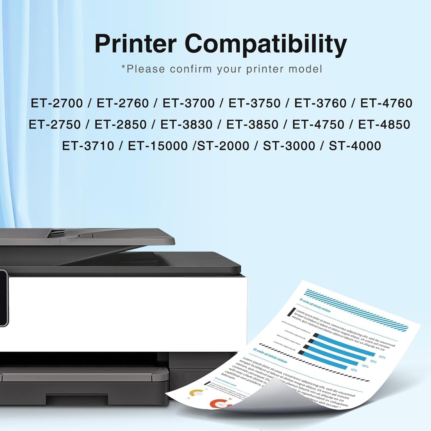 Replacement for 502 Black Ink Refill Bottles High Capacity Replacement for 502 Ink Refill Bottles Black for EcoTank ET-2850 ET-2760 Ink ET-3760 ET-4760 ET-3850 ET-4850 Replacement for 502 Printer Ink