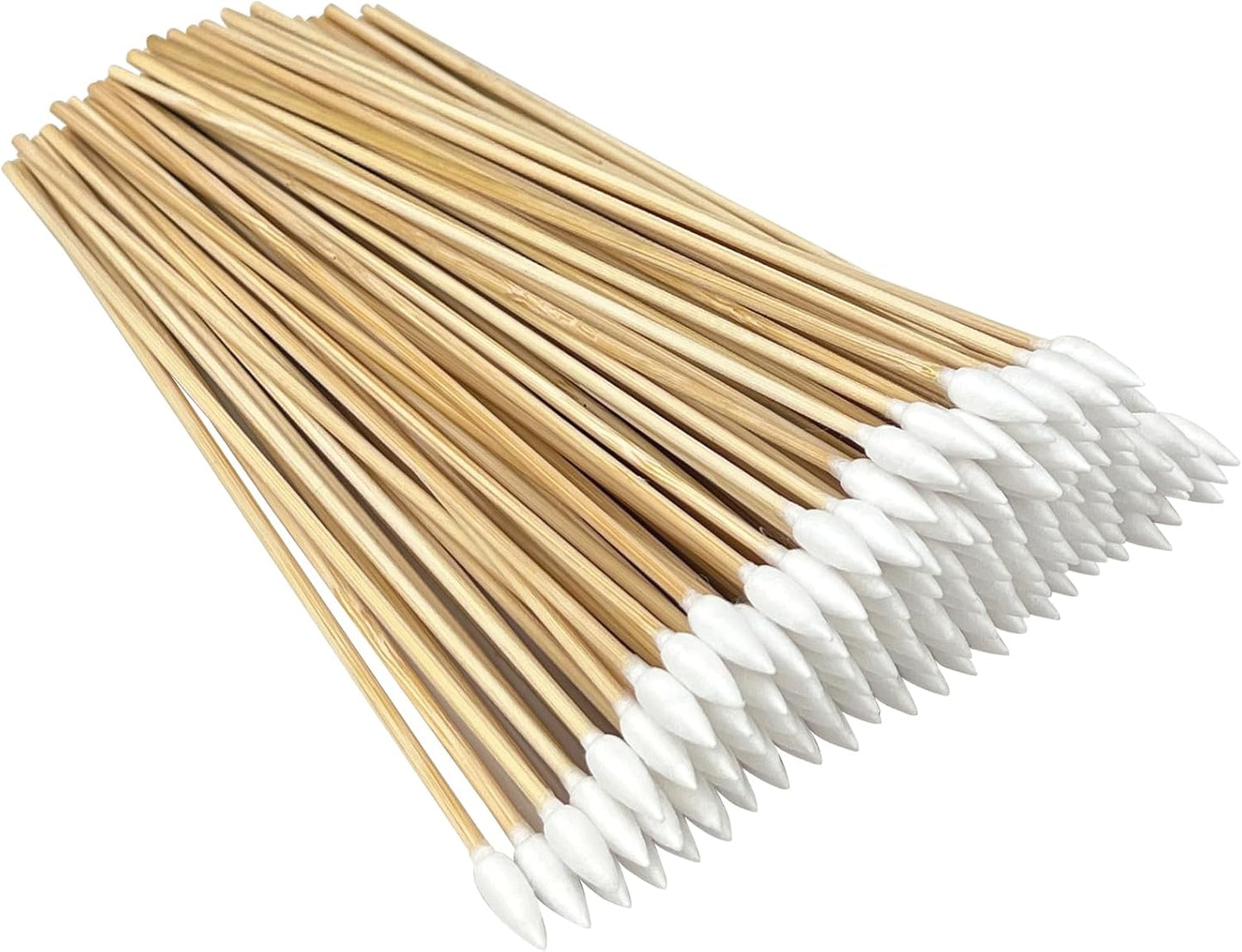 6" Cotton Swabs 200 Pcs - Long Cotton Swabs with Precision Tips and Bamboo Sticks - 6 Inch Pointed Cotton Swabs for Gun Cleaning & Maintenence, Makeup Touch-ups, Electronics Cleaning, Arts & Craft