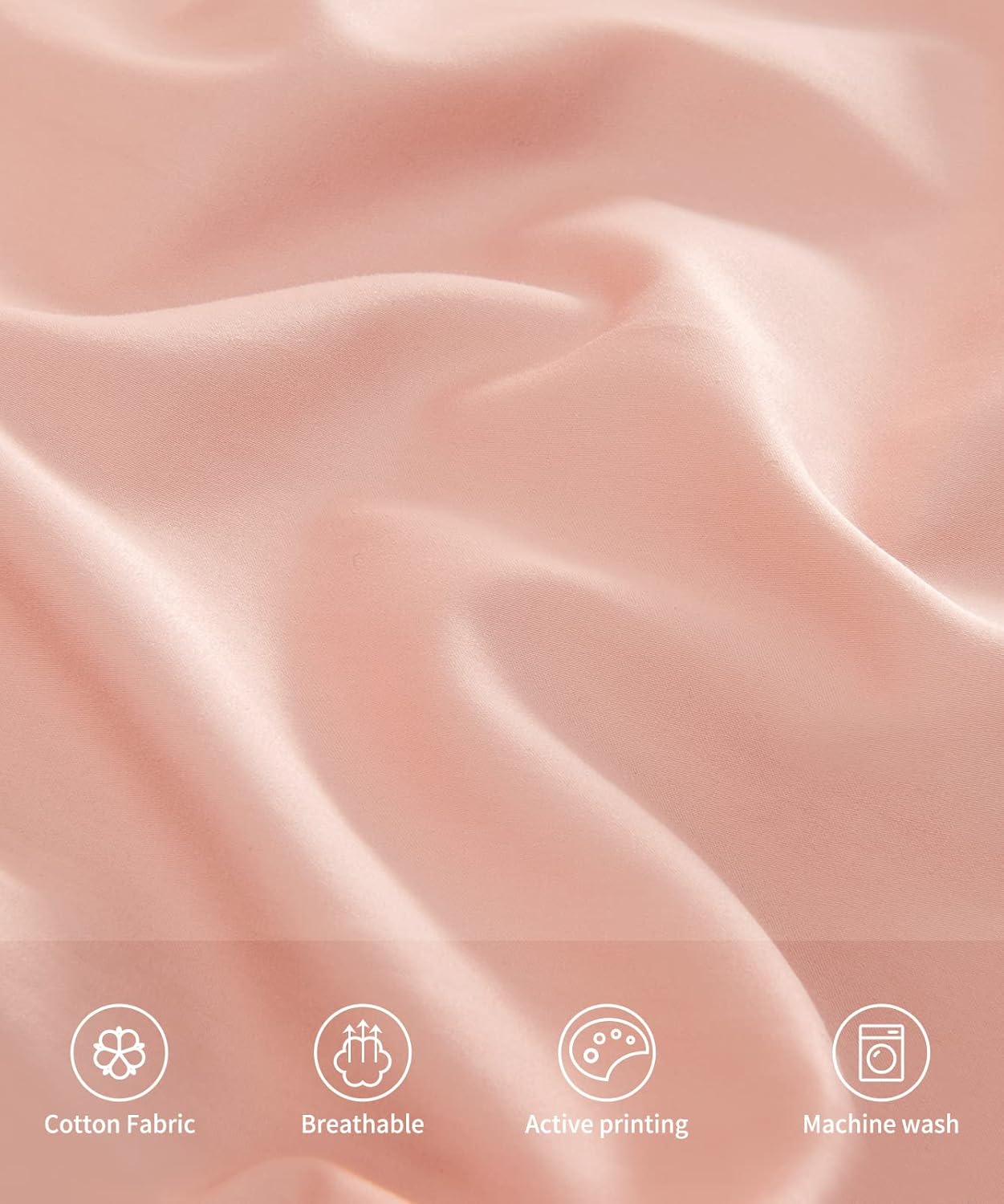 Warmstar Cotton Body Pillow Cover 1 Pack, 600 Thread Count Body Pillow case 20"x54", Long Body Pillow Case Cover Soft Breathable with Envelope Closure,Pink