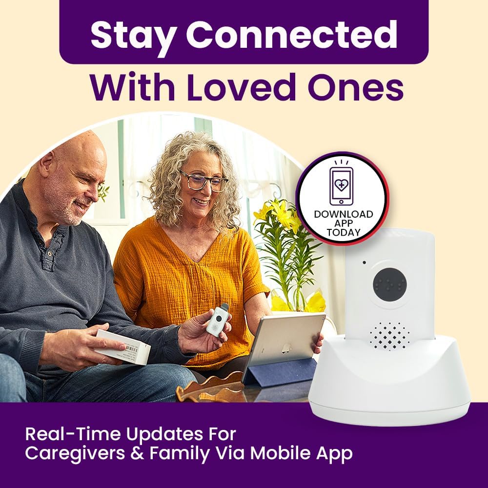 Medical Guardian MGMobile | Medical Alert Device for Seniors | Emergency Call Button, 24/7 Monitoring, Step Counter, GPS Tracking, Water-Resistant | Monthly Subscription Required | White