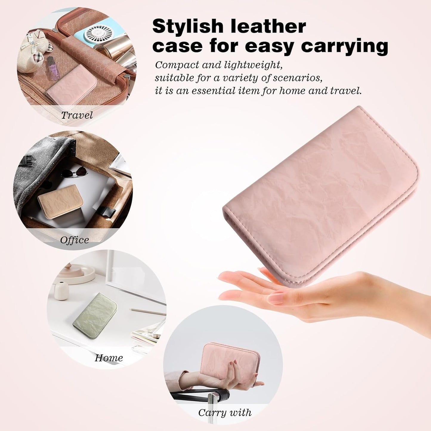 Manicure Pedicure Set, Nail Clipper Set 10-Piece Set Professional Manicure Kit Nail Kit with Portable Pink Travel Case Gift for Men Boyfriend Parent