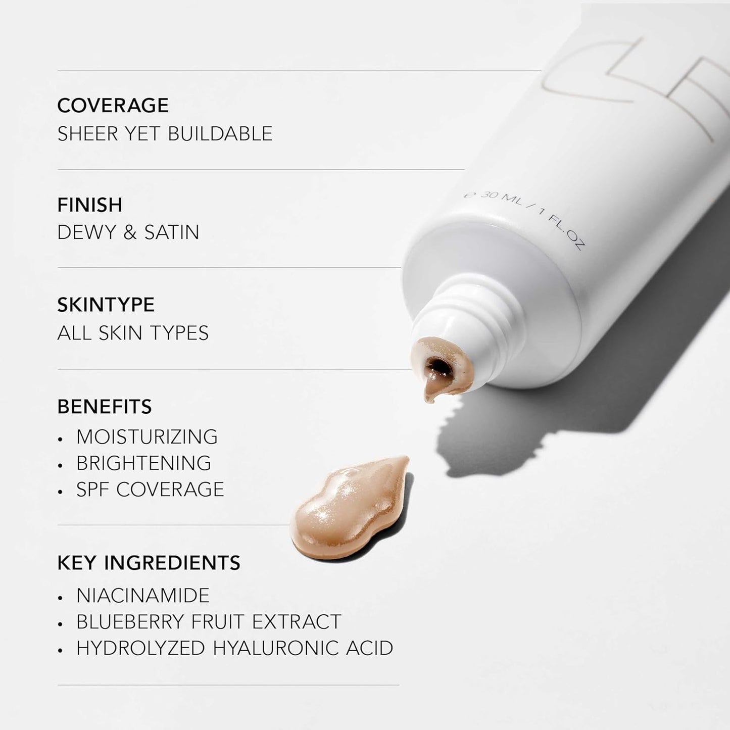 CLE Cosmetics CCC Cream (Cool Medium Deep 306 / SPF 50) - Color Correcting With Sunscreen - Lightweight, Hydrating Foundation - BB & CC Hybrid - Light to Medium Coverage - 1 fl oz