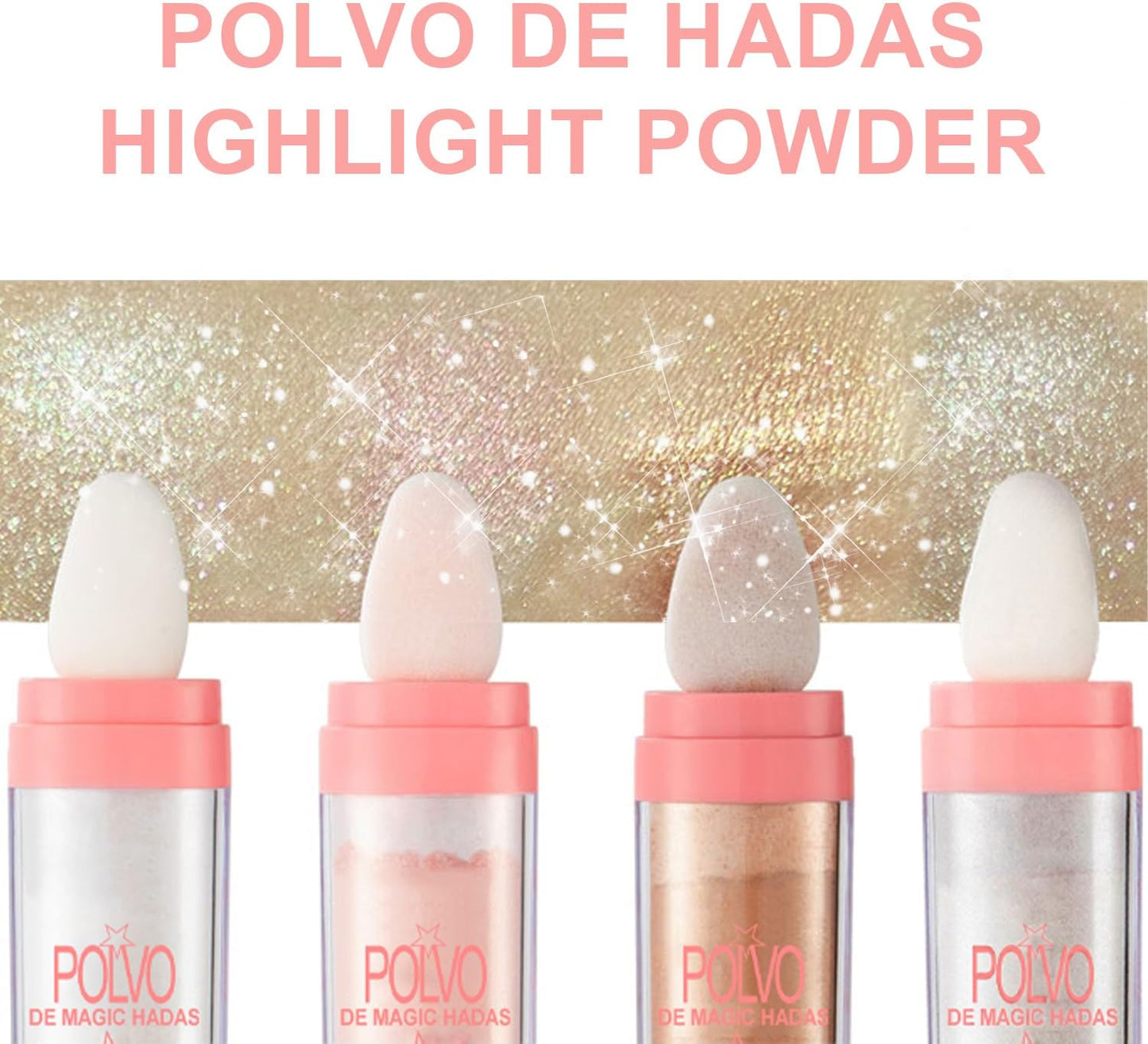 Hair and Body Glitter Powder, 2PCS Highlighter Glitter Makeup for Clothes, Festival Rave Prom Loose Sparkle Powder,Holographic Ultra Fine Resin Glitters for Crafts (Naked Pink+Champagne)